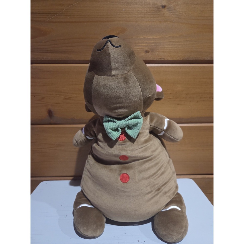 Holiday Gingerbread Bear Weighted Plush Kids' Throw Pillow Brown - Pillowfort